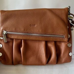 Hammitt Convertible Pleated Leather Crossbody-VIP Med.- Saddle Co…